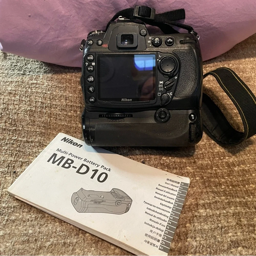 Nikon D300 DSLR camera body with MB-D10 battery grip